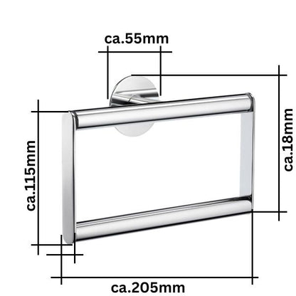 DOT - Handtuchring Chrom TK344
