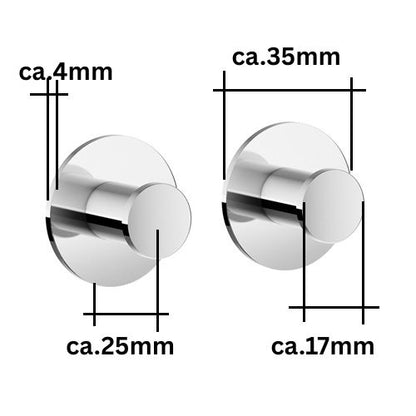 Dot - 1er Haken (2 Stück) Chrom TK3455