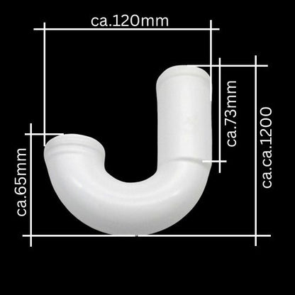 Raumspar-Sifon für Waschtisch 1 1/4 x 32mm