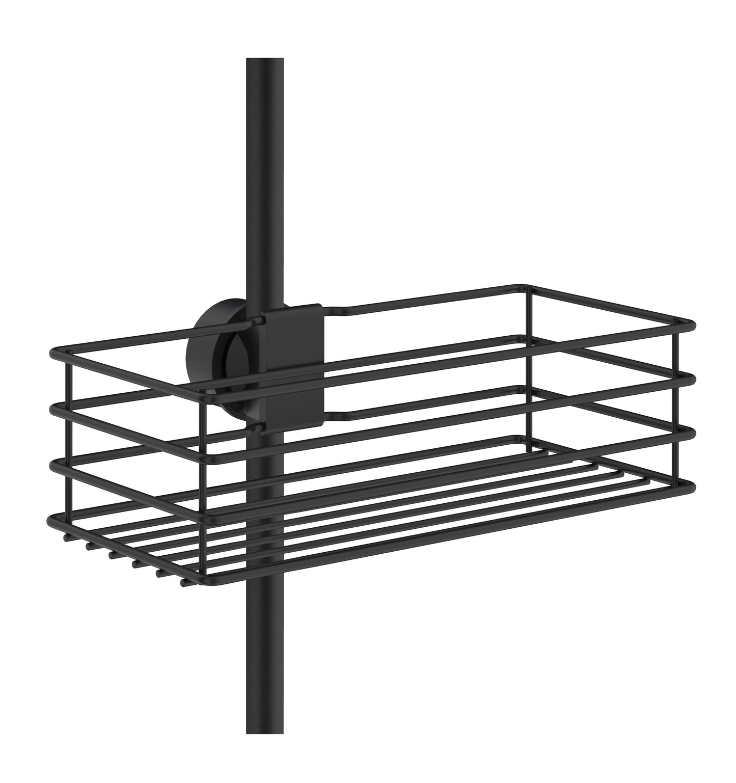 Beslagsboden - Duschkorb Schwarz BB1206 für Brausestangen Retourenware