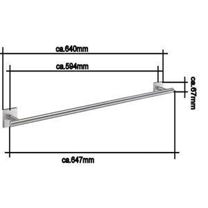 House - Badetuchstange Schwarz RB3464 Retourenware