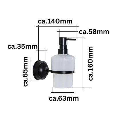 Ridder Seifenspender Edelstahl/Kunststoff Chrom mit Saugtechnik