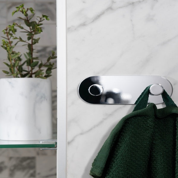 Dot - Doppelter Badetuchhaken Chrom TK356 Retourenware