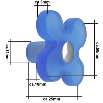 Knopf Blume Glasoptik M4 x 6mm