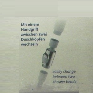 Wechseladapter für Handbrause