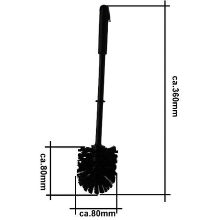 WC-Bürstengarnitur Schwarz ohne verpackung