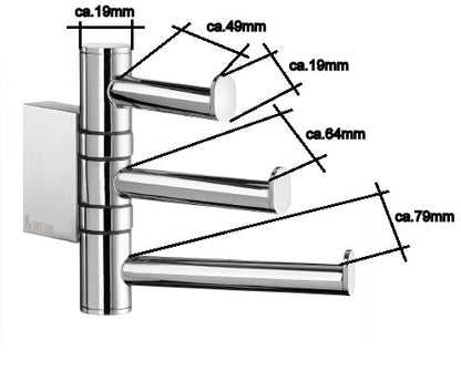 AIR - 3tlg Handtuchhaken Chrom AK327 Retoureware