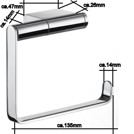 AIR - Toilettenpapierhalter Chrom AK341