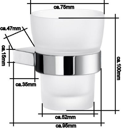 AIR - Zahnputzbecherhalter Chrom AK343