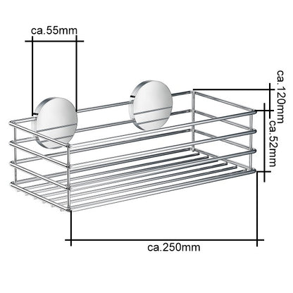 Duschkorb selbstklebend Chrom B1200