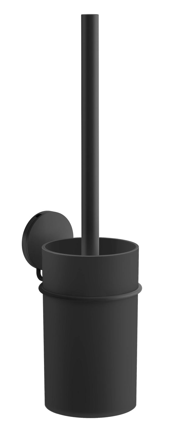 Beslagsboden - WC-Bürstengarnitur BB333 Schwarz selbstklebend