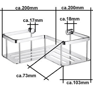 Sideline - Seifenkorb Chrom DK 3025