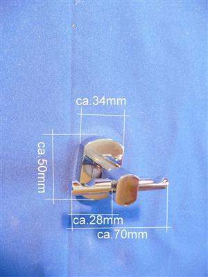 Topas - Doppelhaken Chrom Retourenware/Auslauf-Modell
