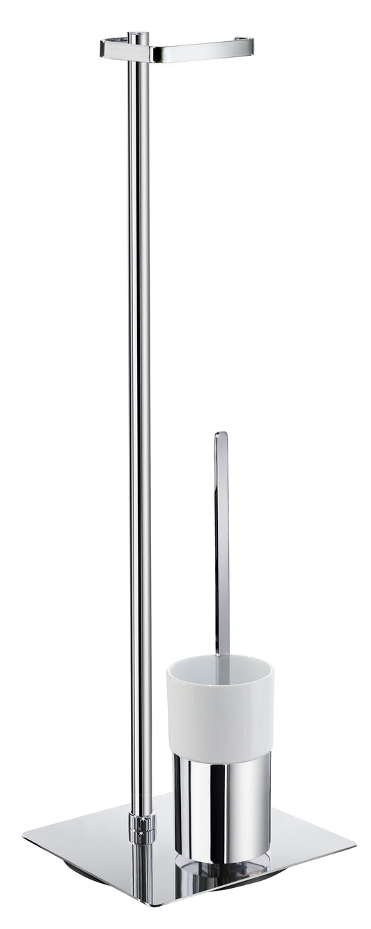 Outline WC - Bürstengarnitur mit Toilettenpapierhalter Standmodell FK322P Retourenware