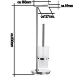 Outline  Lite WC - Bürstengarnitur mit Toilettenpapierhalter Standmodell FK603 Retourenware