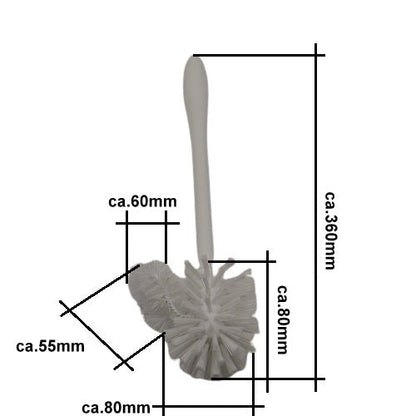 WC-Bürstengarnitur Weiss mit Randbürste ohne verpackung