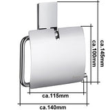 Pool - Toilettenpapierhalter mit Deckel Chrom ZK3414