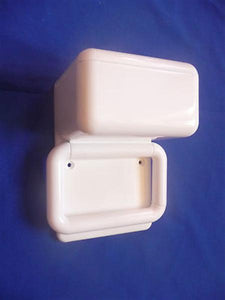 Casa Papierrollhalter mit FeuchtboxnWeiss Retourenware / Auslauf-Modell