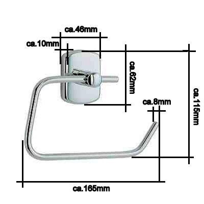 Cabin - Toilettenpapierhalter CS341 Mattverchromt Retourenware / Auslauf-Modell