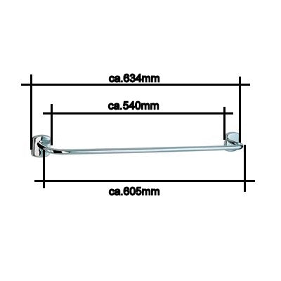 Cabin - Badetuchstange Chrom CK3464 Retourenware / Auslauf-Modell