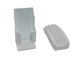 Handwaschbürste mit Wand-Halterung Weiß, selbstklebend