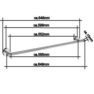 Home - Badetuchstange H3464N Nickel gebürstet