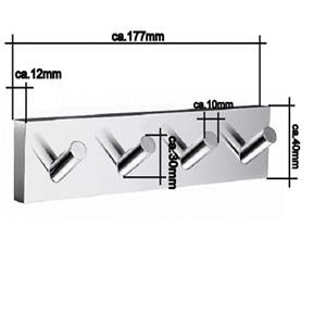 House - Viererhakenleiste Mattverchromt RS359 Retourenware