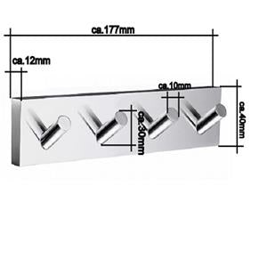 House - Viererhakenleiste Chrom RK359 Retourenware