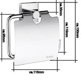 House - Toilettenpapierhalter mit Deckel Mattverchromt RS3414 Retourenware