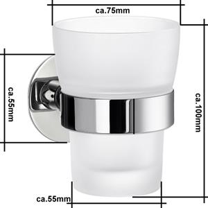 Time- Zahnputzbecherhalter Chrom YK343 Retourenware